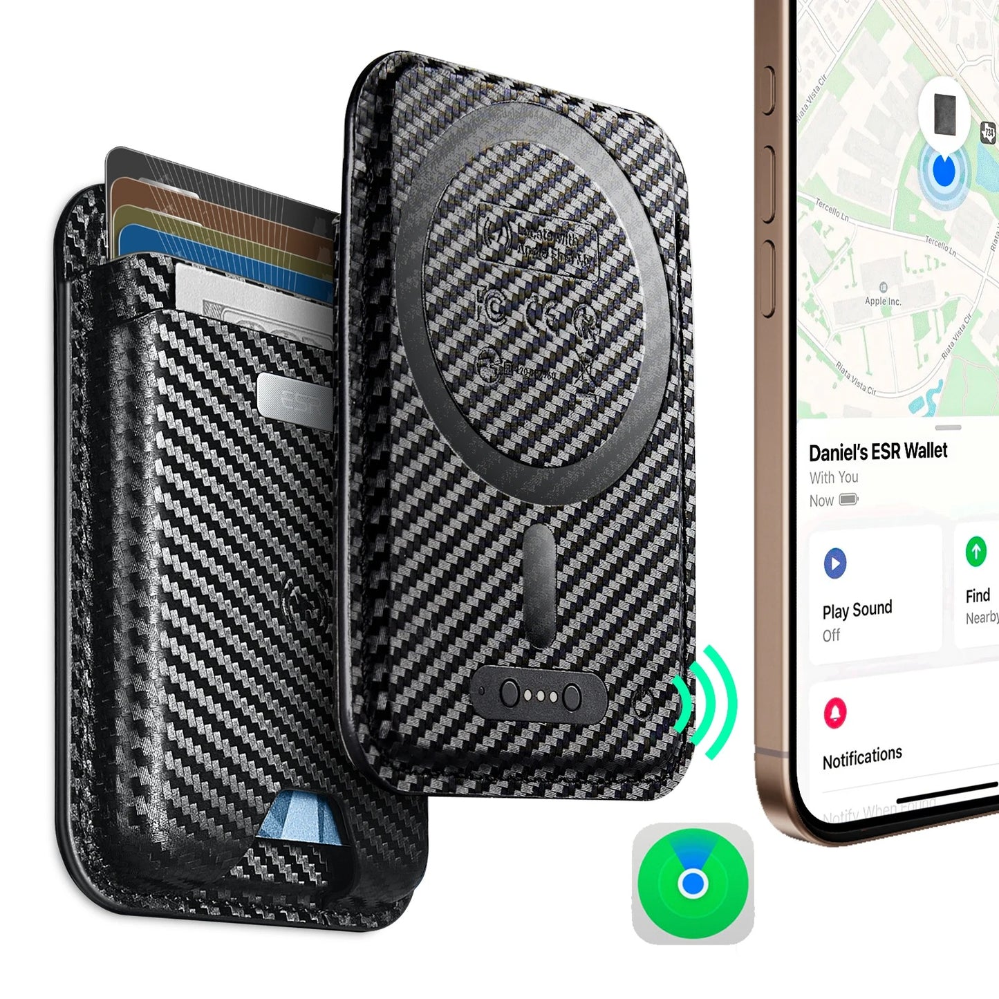 Kssential - Find My IPhone Magsafe Wallet