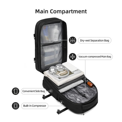 [New] PackLite XL - Vacuum Suitcase Backpack Combo
