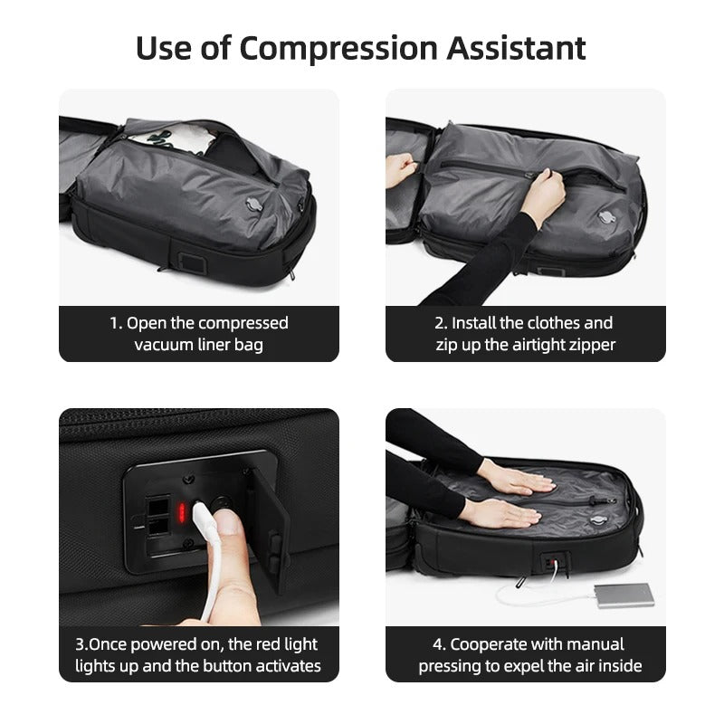 [New] PackLite XL - Vacuum Suitcase Backpack Combo